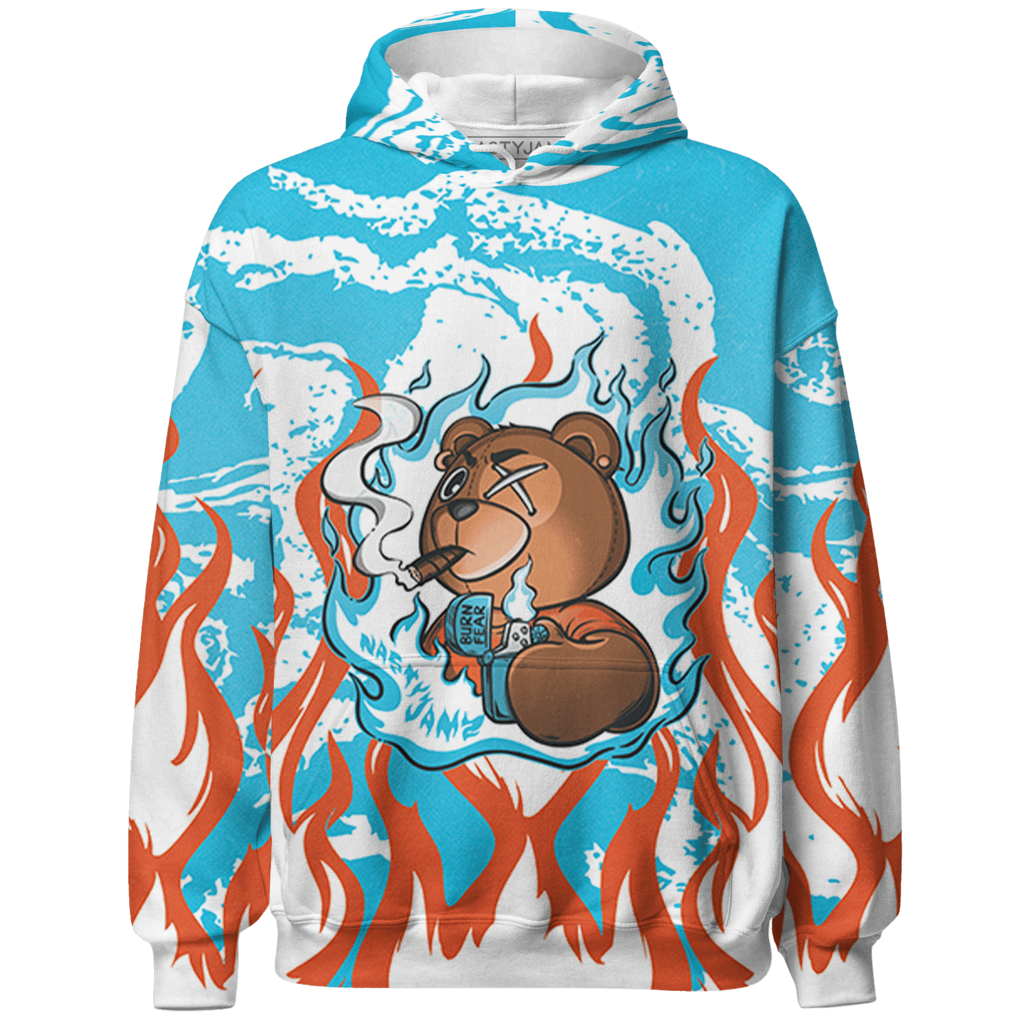 Dunk Low Dolphins Hoodie Match BER Burn Fear 3D All-Over Print - NastyJamz