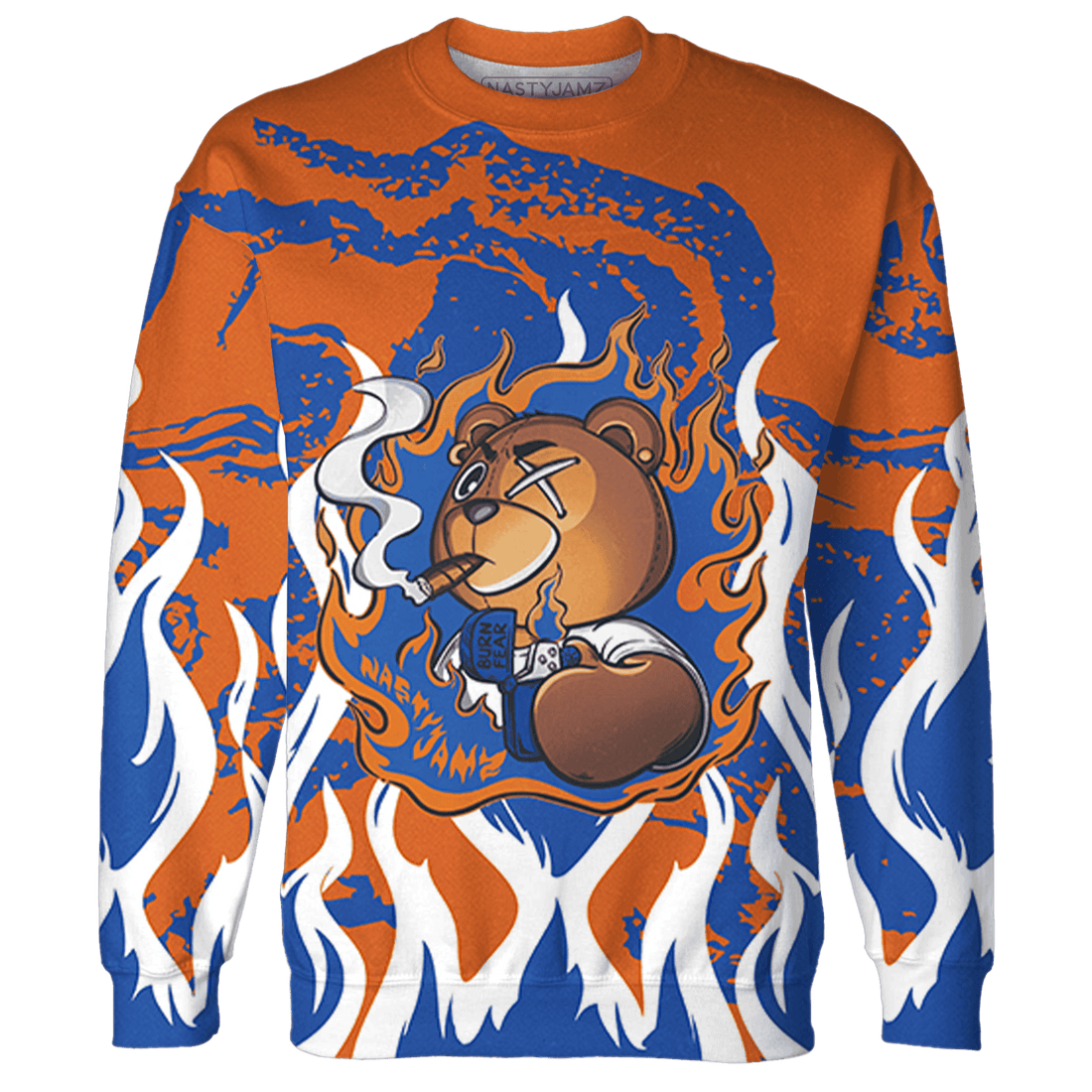 Dunk Low Knicks Sweatshirt Match BER Burn Fear 3D All-Over Print - NastyJamz