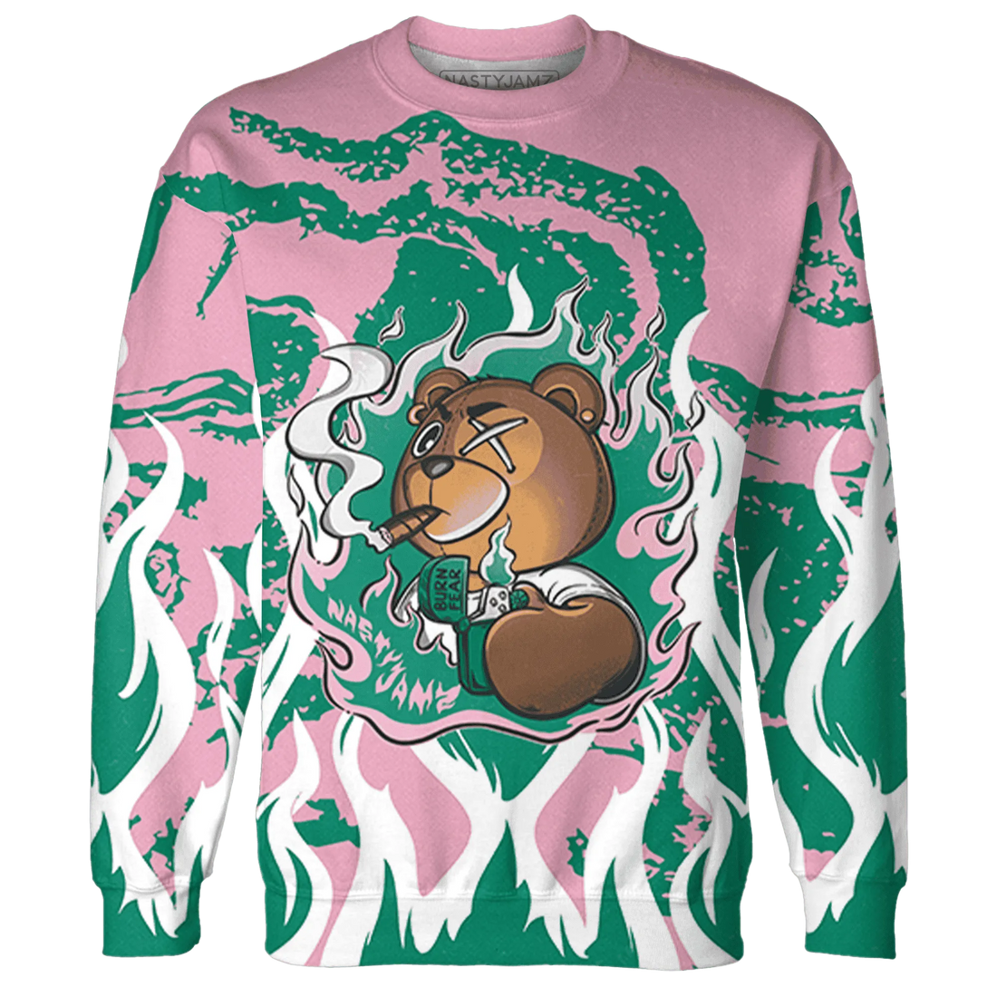 Dunk-Pink-Malachite-Medium-Soft-Low-Sail-Sweatshirt-Match-BER-Burn-Fear-3D