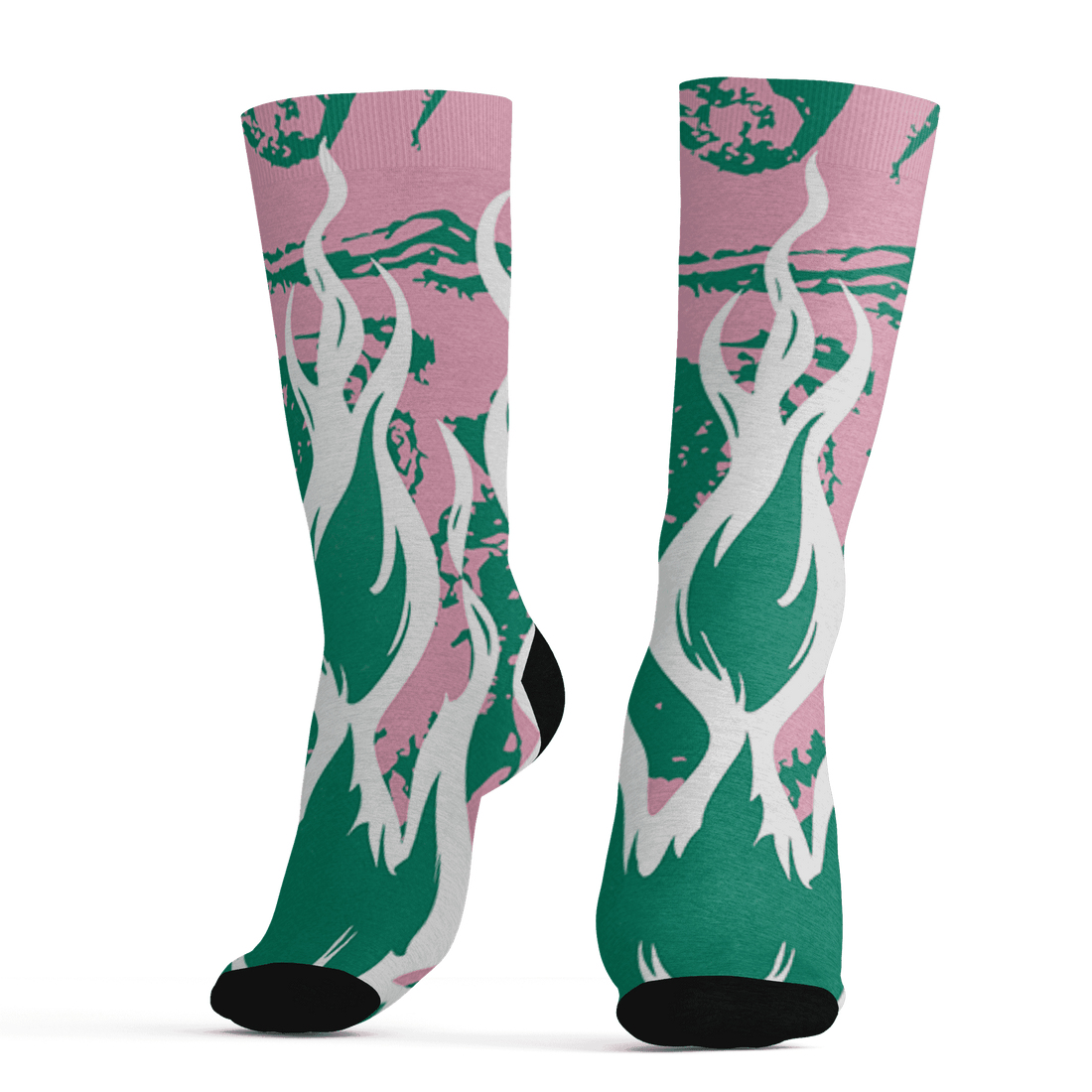 Dunk-Pink-Malachite-Medium-Soft-Low-Sail-Socks-Match-BER-Burn-Fear-3D