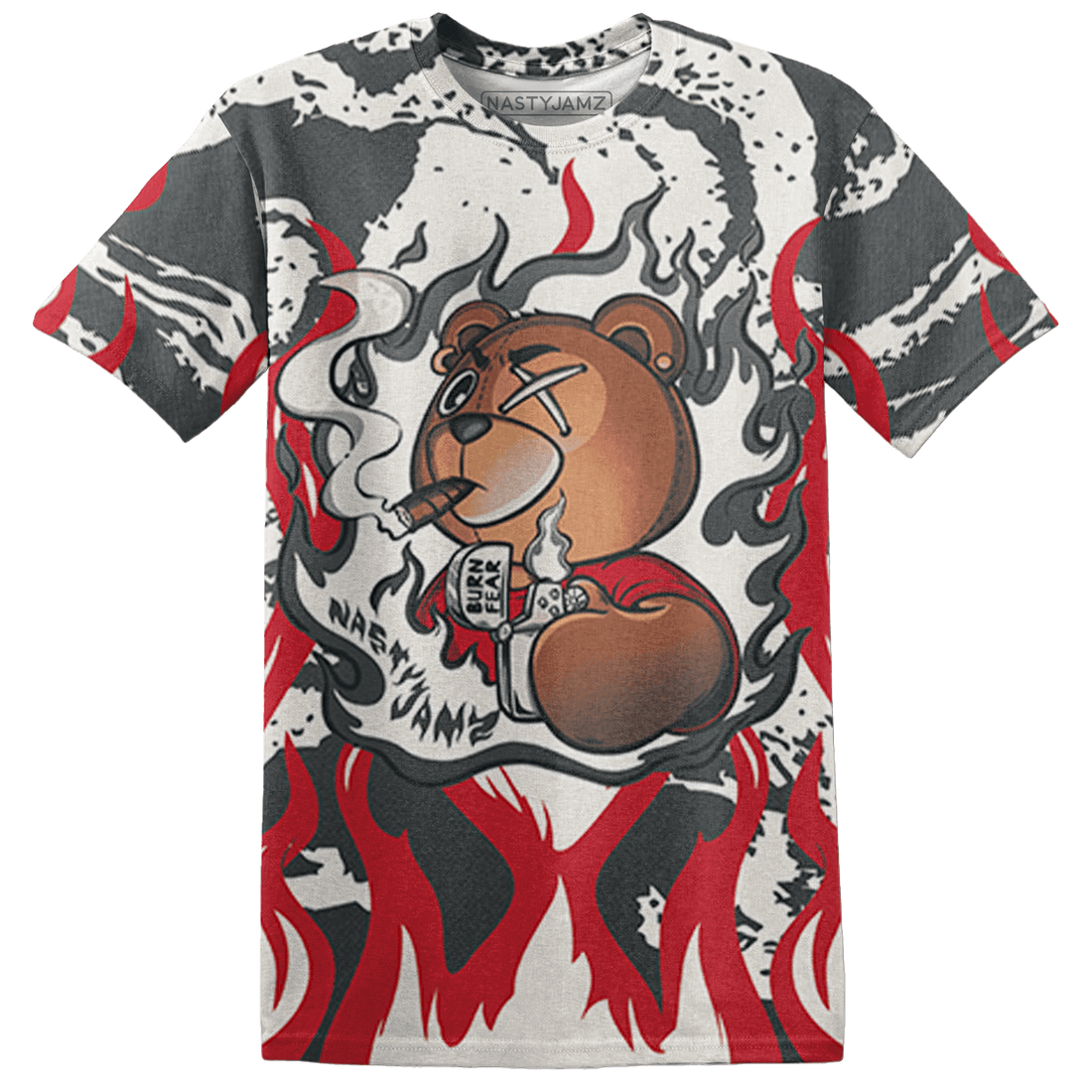 JD Jumman Jack Red T Shirt Match BER Burn Fear 3D All-Over Print - NastyJamz