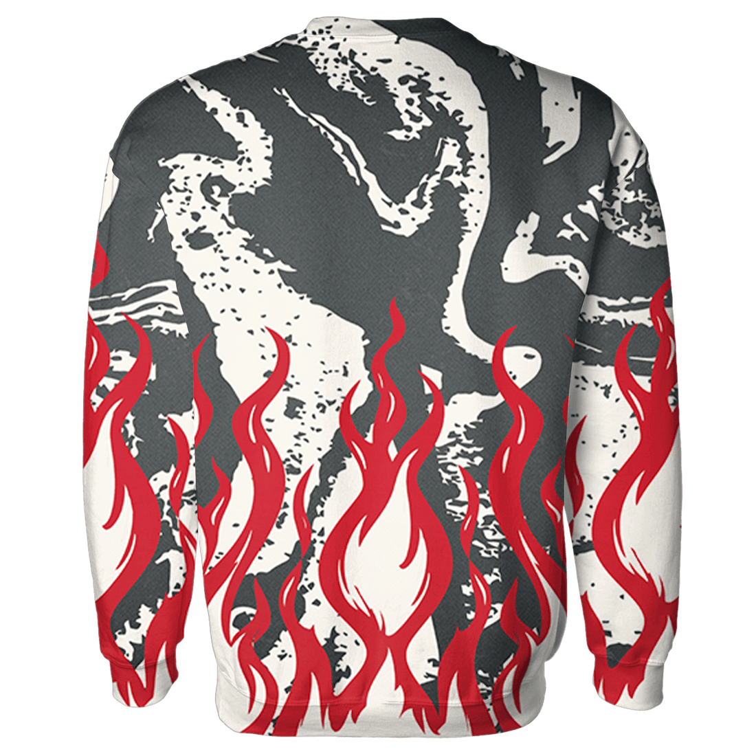 JD Jumman Jack Red Sweatshirt Match BER Burn Fear 3D All-Over Print - NastyJamz