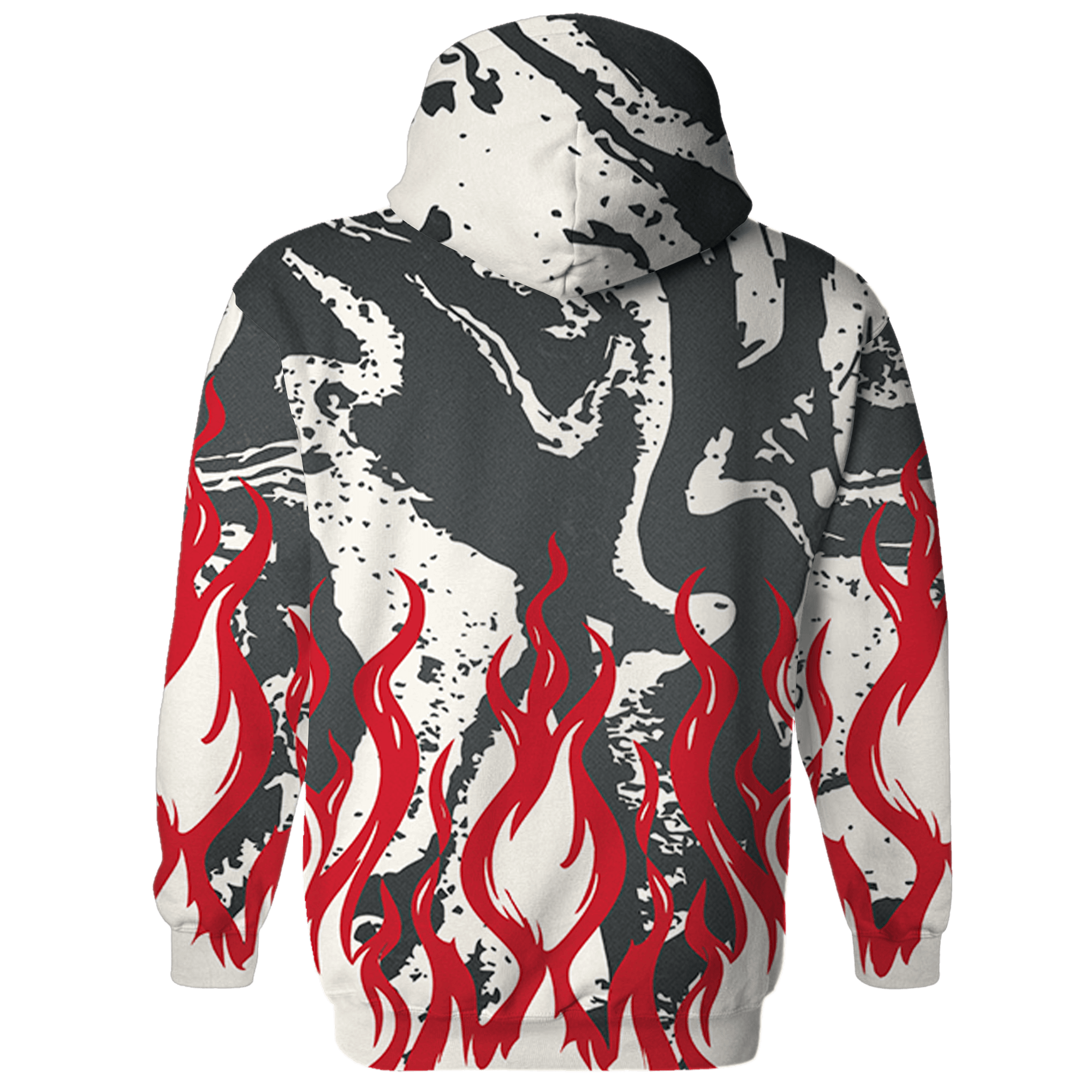 JD Jumman Jack Red Hoodie Match BER Burn Fear 3D All-Over Print - NastyJamz