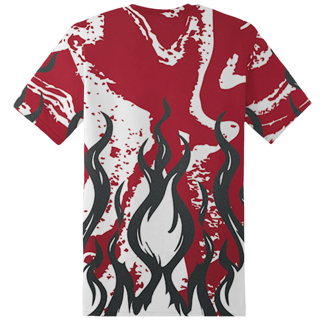 Cherry 12s T Shirt Match BER Burn Fear 3D All-Over Print - NastyJamz