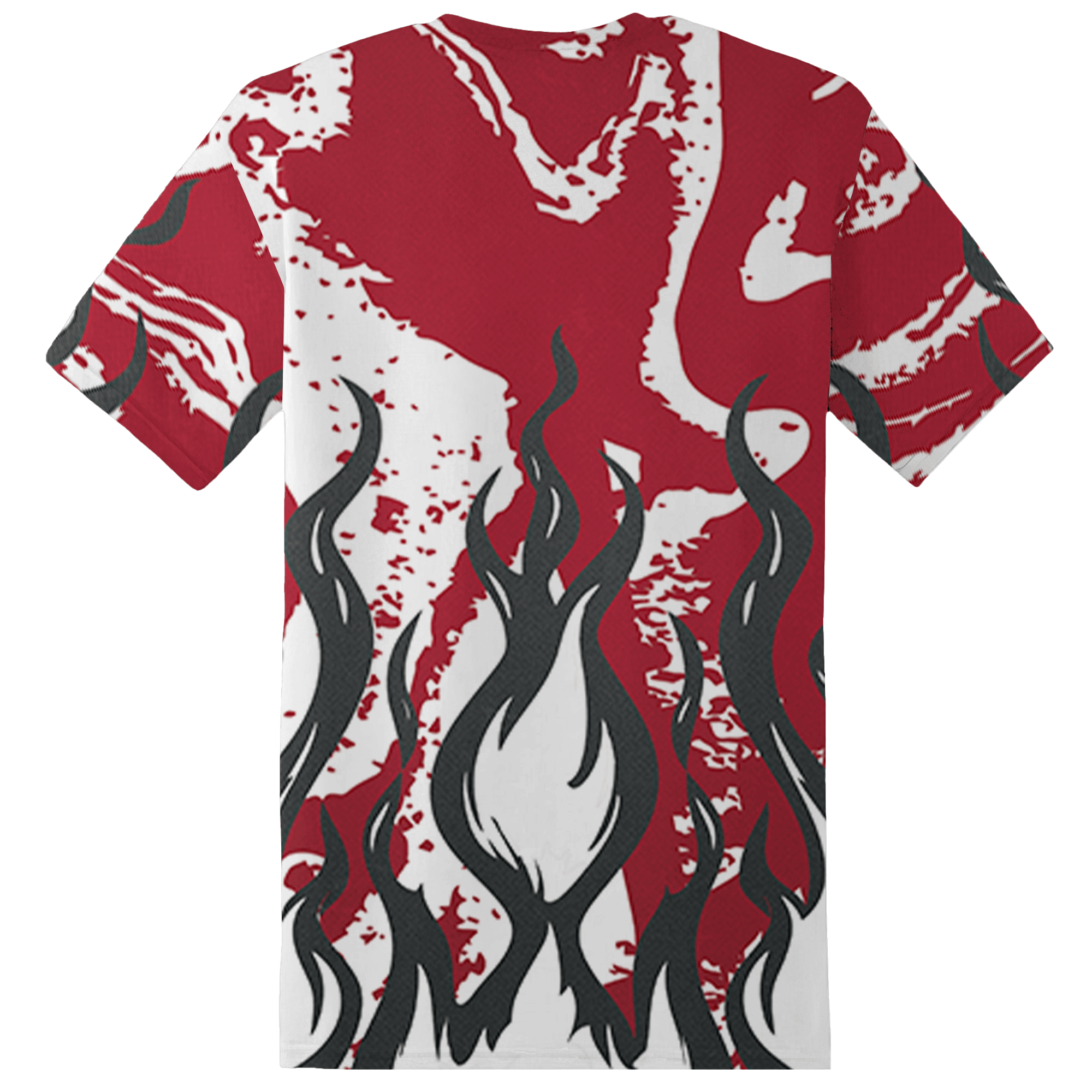 Cherry 12s T Shirt Match BER Burn Fear 3D All-Over Print - NastyJamz