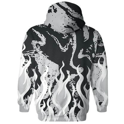Retro High OG Black White 1s Hoodie Match BER Burn Fear 3D All-Over Print - NastyJamz