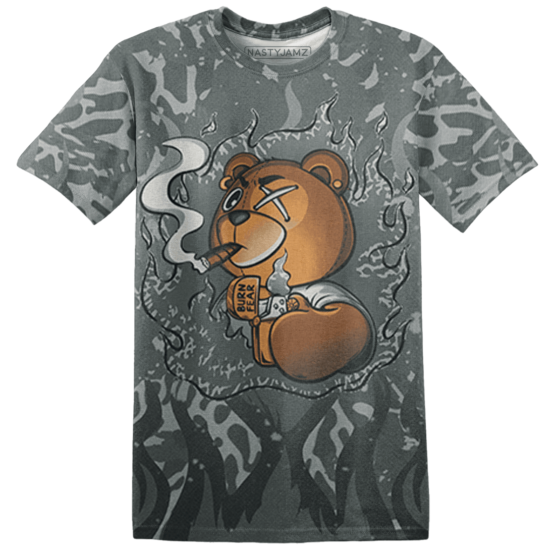 Fear Pack 3s T Shirt Match BER Burn Fear 3D All-Over Print - NastyJamz