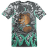 Green Glow 3s T Shirt Match BER Burn Fear 3D All-Over Print - NastyJamz