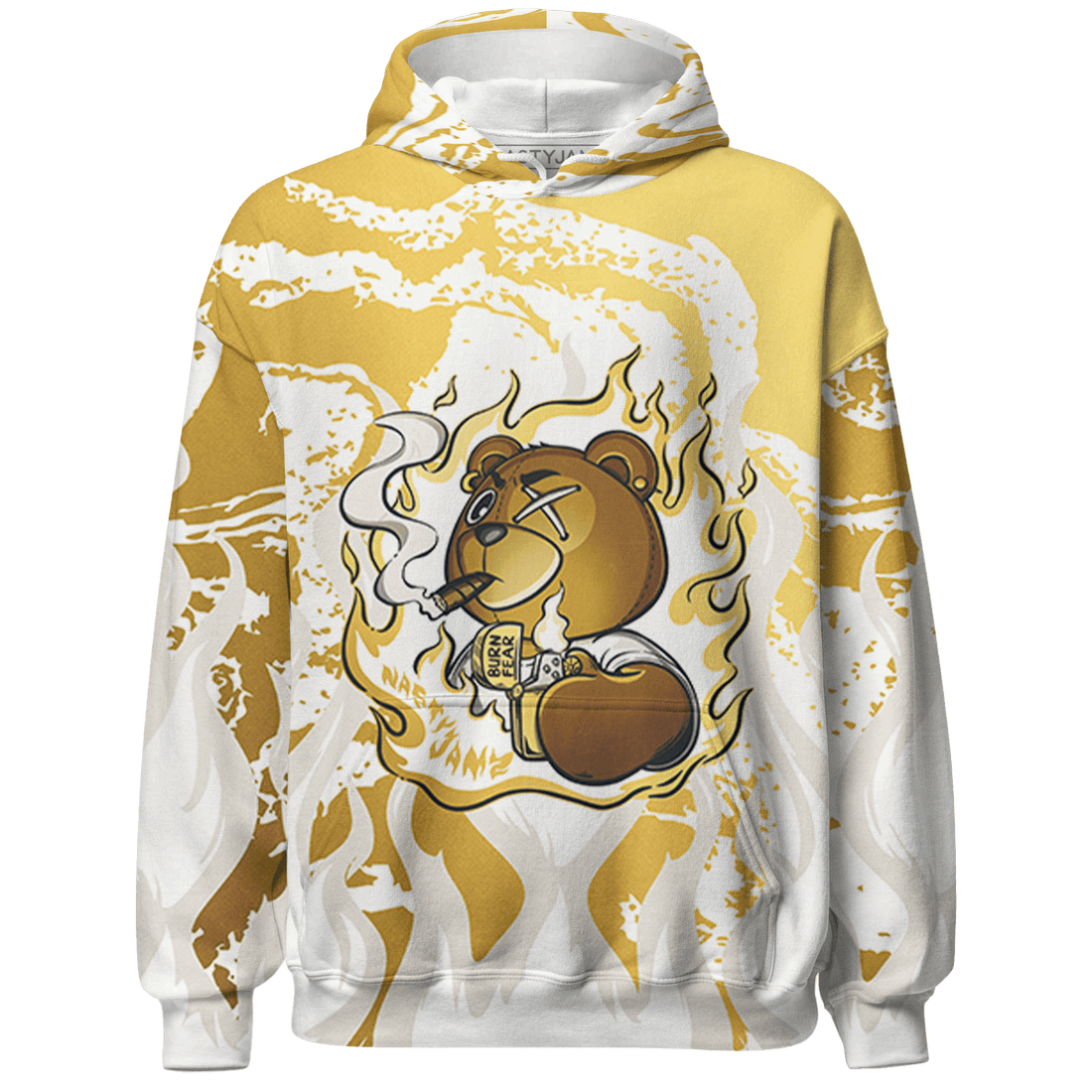 Sail 4s Hoodie Match BER Burn Fear 3D All-Over Print - NastyJamz
