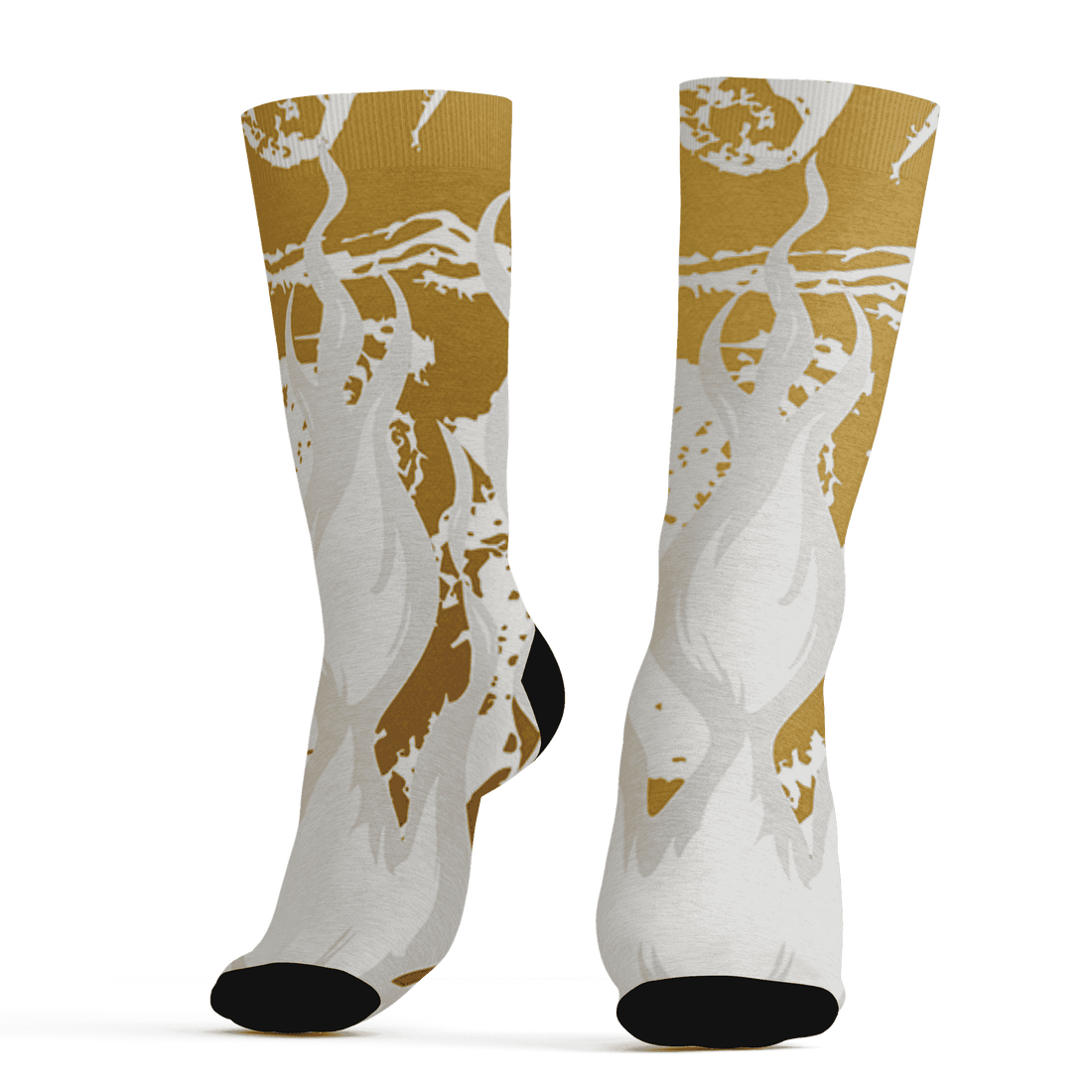 Sail 4s Socks Match BER Burn Fear 3D All-Over Print - NastyJamz