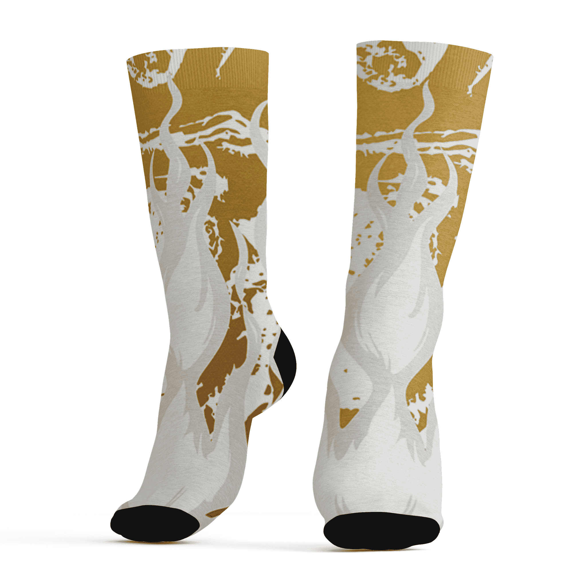 Sail 4s Socks Match BER Burn Fear 3D All-Over Print - NastyJamz