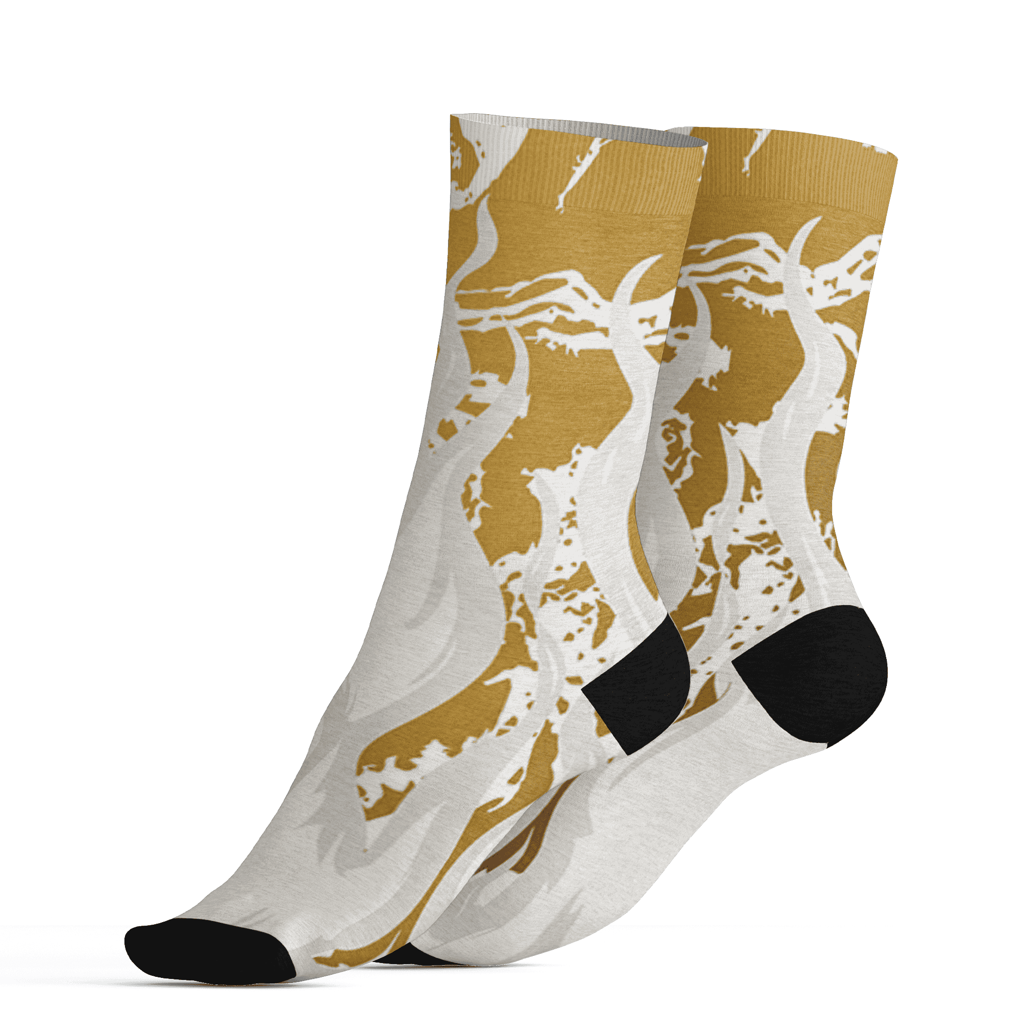 Sail 4s Socks Match BER Burn Fear 3D All-Over Print - NastyJamz