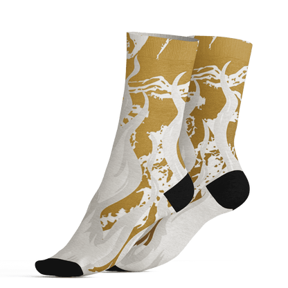 Sail 4s Socks Match BER Burn Fear 3D All-Over Print - NastyJamz