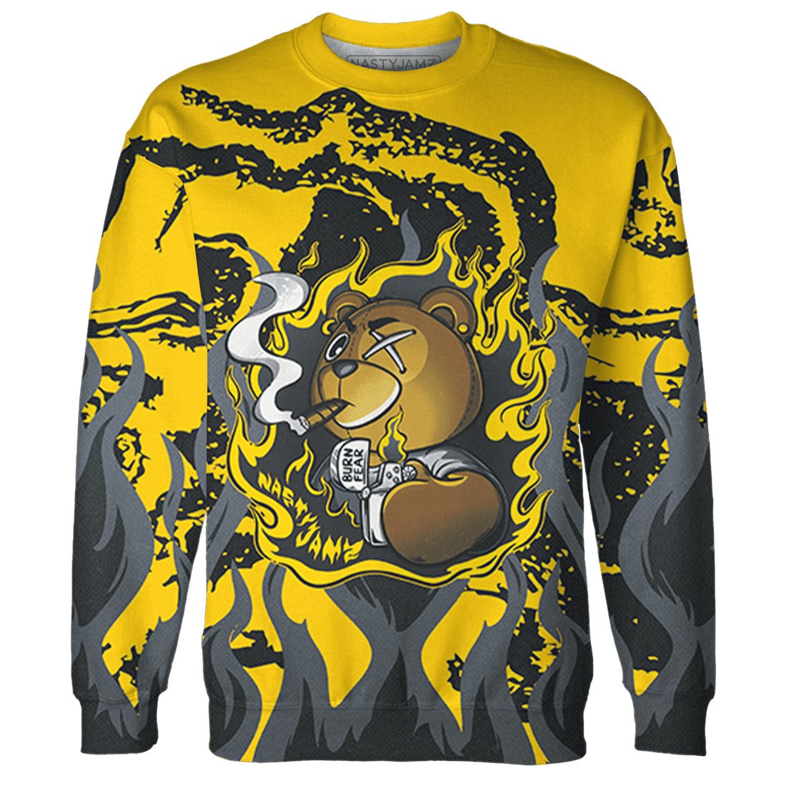 Thunder 4s Sweatshirt Match BER Burn Fear 3D All-Over Print - NastyJamz