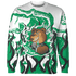 Lucky Green 5s Sweatshirt Match BER Burn Fear 3D All-Over Print - NastyJamz