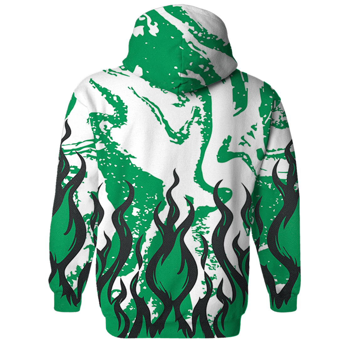 Lucky Green 5s Hoodie Match BER Burn Fear 3D All-Over Print - NastyJamz