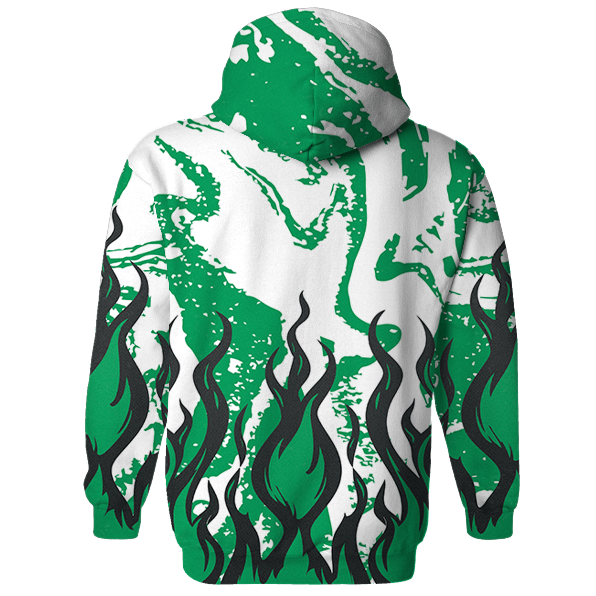 Lucky Green 5s Hoodie Match BER Burn Fear 3D All-Over Print - NastyJamz