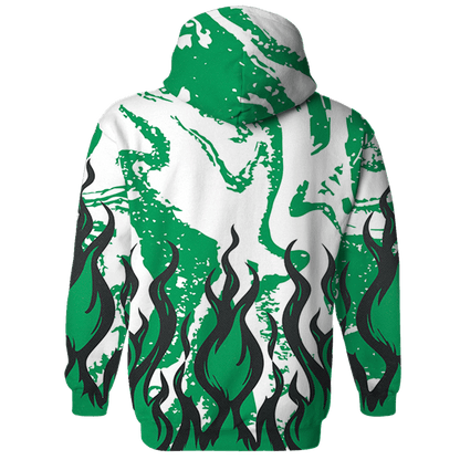 Lucky Green 5s Hoodie Match BER Burn Fear 3D All-Over Print - NastyJamz