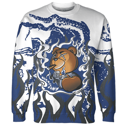 Midnight Navy 5s Sweatshirt Match BER Burn Fear 3D All-Over Print - NastyJamz