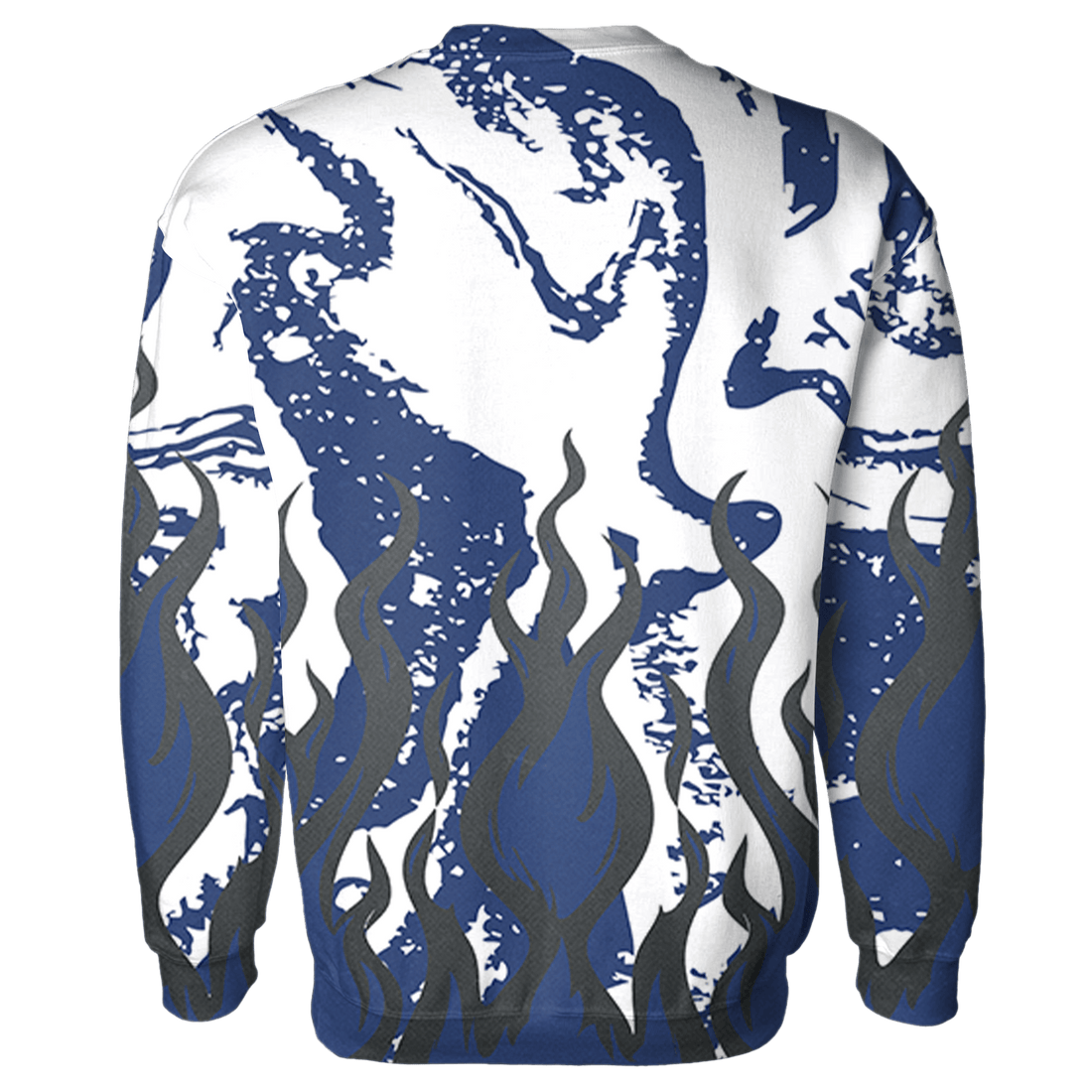 Midnight Navy 5s Sweatshirt Match BER Burn Fear 3D All-Over Print - NastyJamz