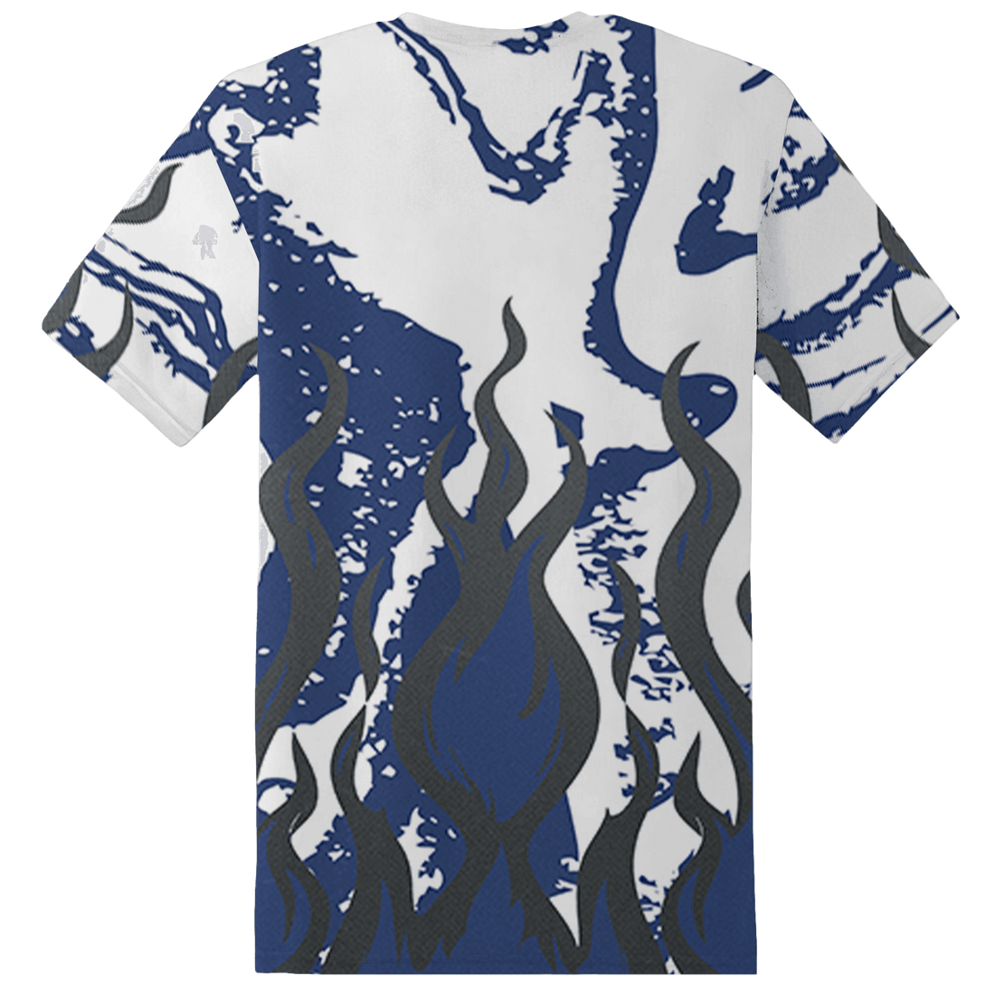 Midnight Navy 5s T Shirt Match BER Burn Fear 3D All-Over Print - NastyJamz
