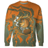 Olive 5s Sweatshirt Match BER Burn Fear 3D All-Over Print - NastyJamz