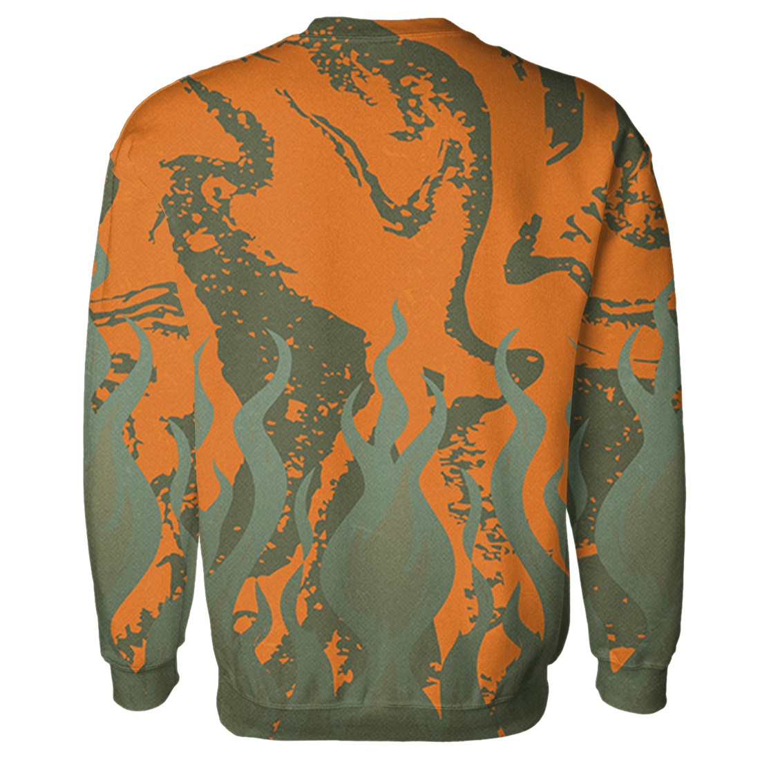 Olive 5s Sweatshirt Match BER Burn Fear 3D All-Over Print - NastyJamz