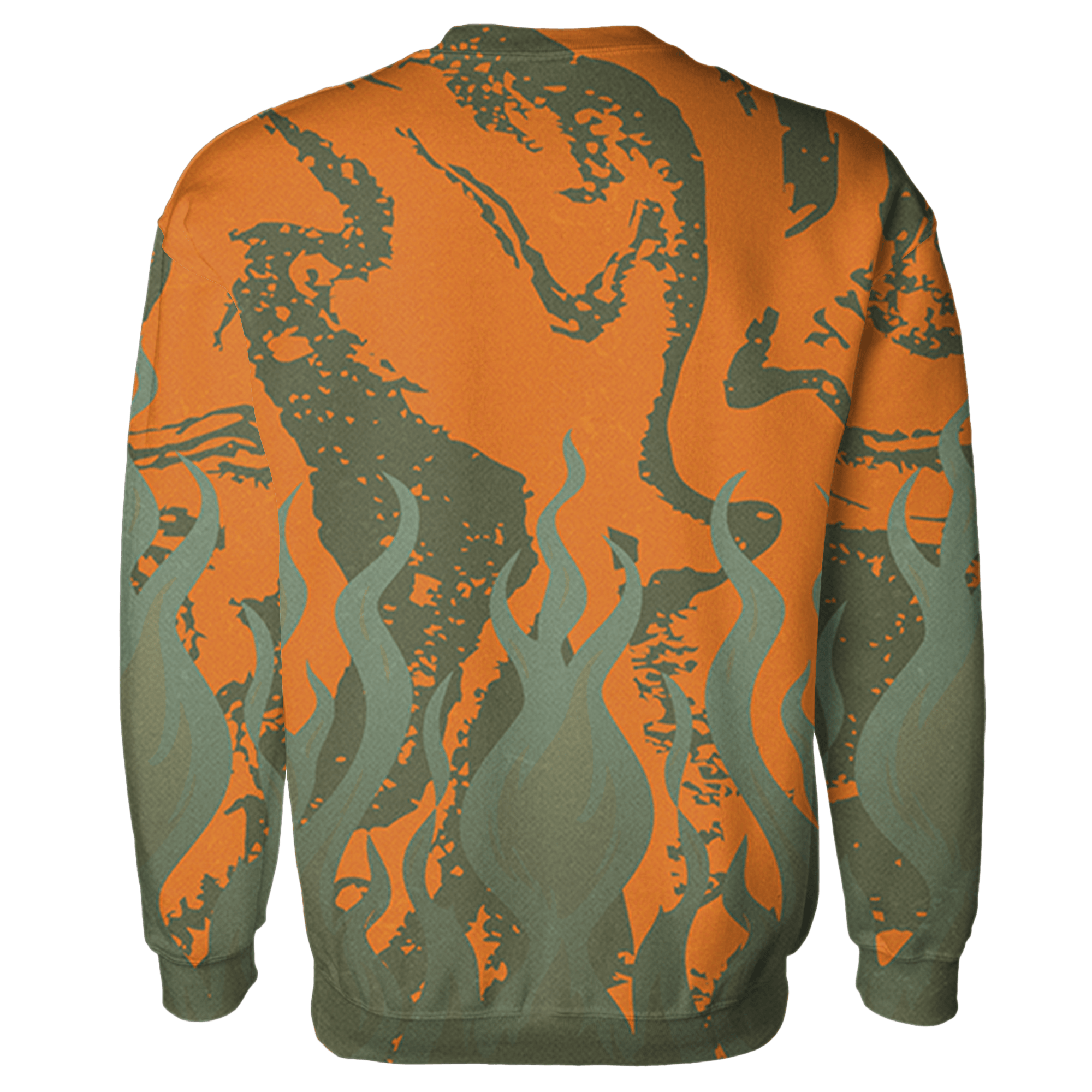 Olive 5s Sweatshirt Match BER Burn Fear 3D All-Over Print - NastyJamz
