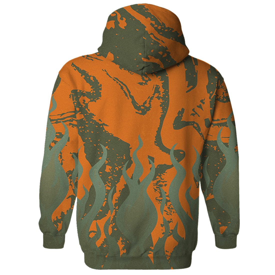 Olive 5s Hoodie Match BER Burn Fear 3D All-Over Print - NastyJamz
