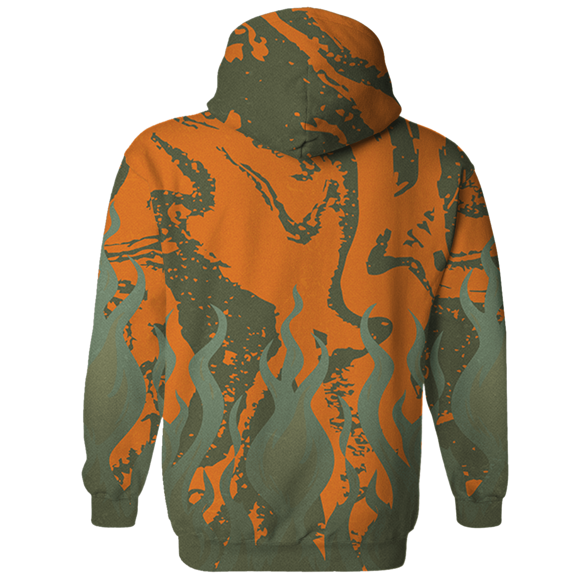 Olive 5s Hoodie Match BER Burn Fear 3D All-Over Print - NastyJamz