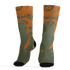 Olive 5s Socks Match BER Burn Fear 3D All-Over Print - NastyJamz
