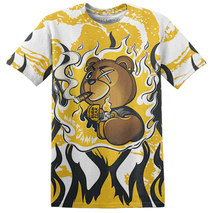 Yellow Ochre 6s T Shirt Match BER Burn Fear 3D All-Over Print - NastyJamz