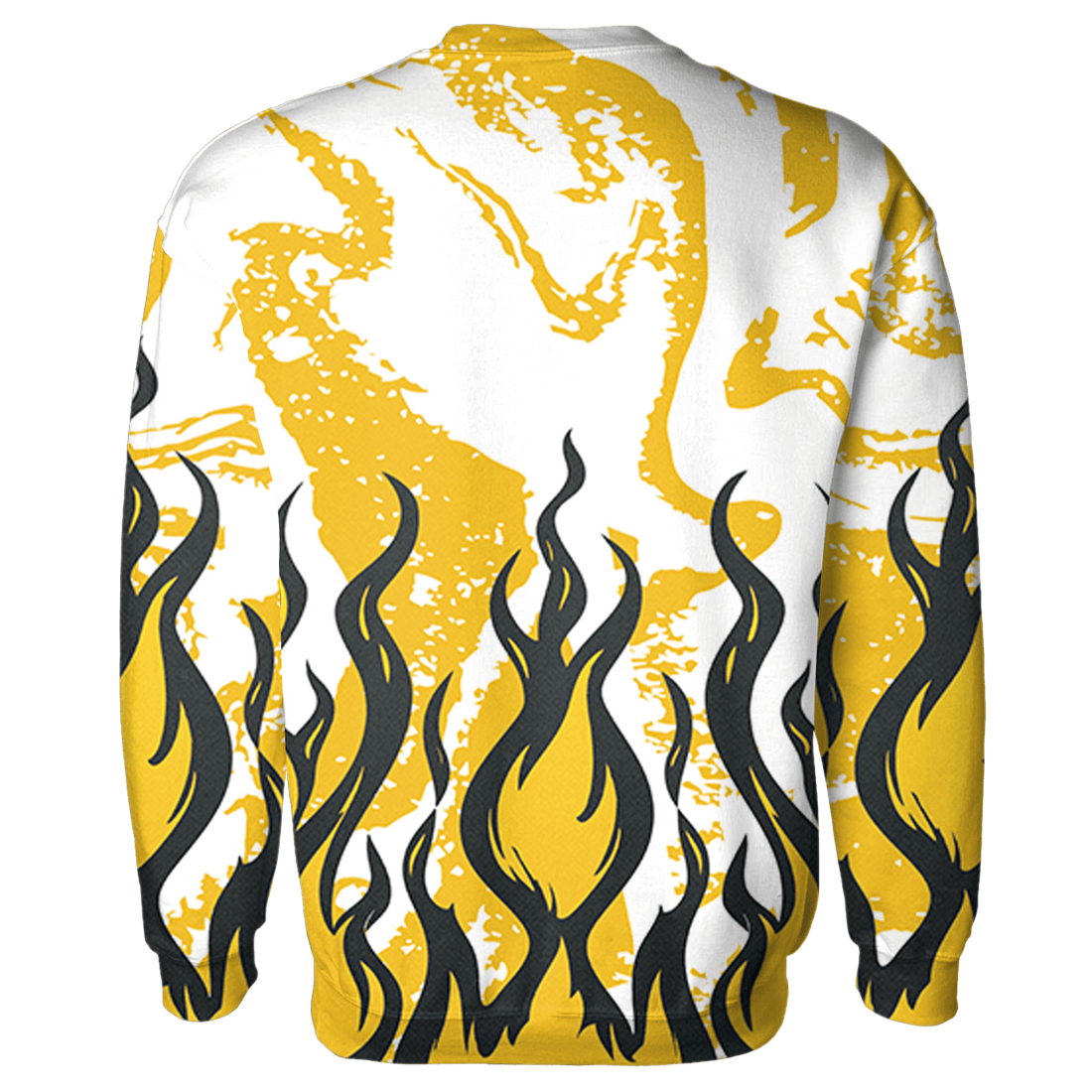 Yellow Ochre 6s Sweatshirt Match BER Burn Fear 3D All-Over Print - NastyJamz