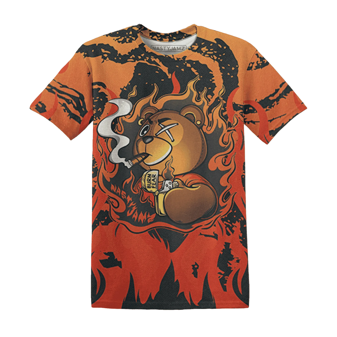 VaporMax-Crimson-Total-Orange-Plus-T-Shirt-Match-BER-Burn-Fear-3D
