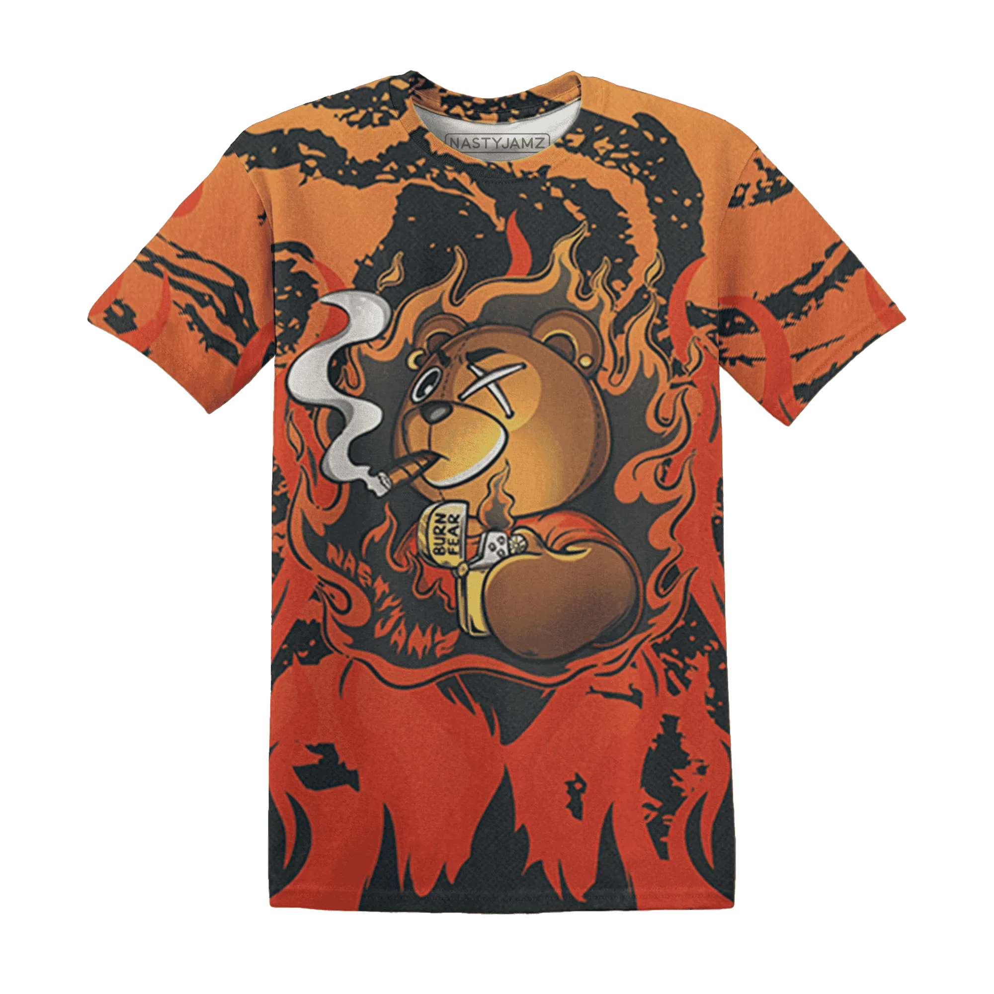 VaporMax-Crimson-Total-Orange-Plus-T-Shirt-Match-BER-Burn-Fear-3D