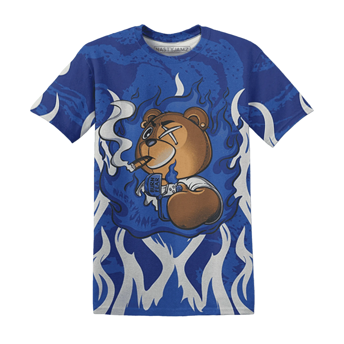 VaporMax-Game-Royal-Blue-T-Shirt-Match-BER-Burn-Fear-3D