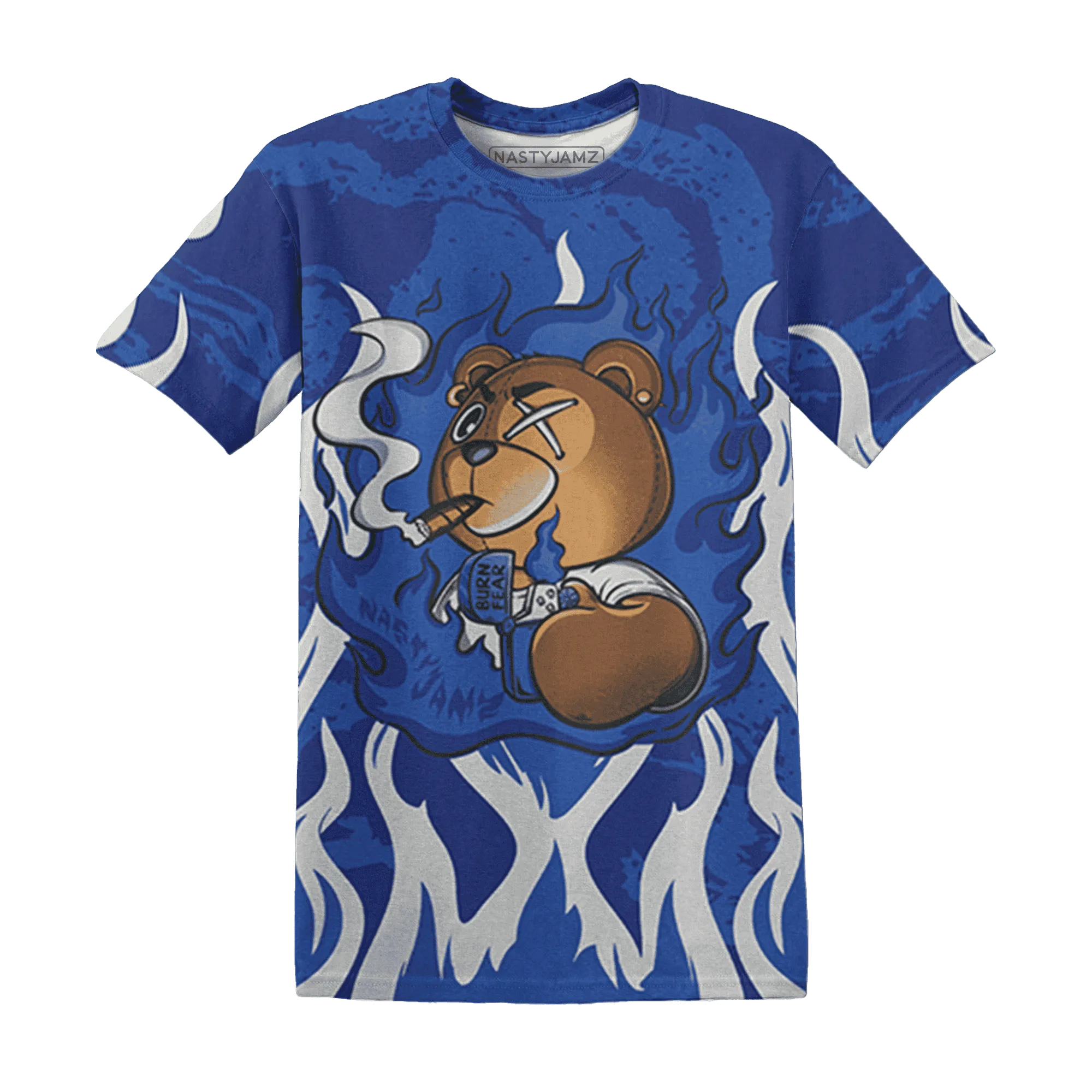 VaporMax-Game-Royal-Blue-T-Shirt-Match-BER-Burn-Fear-3D
