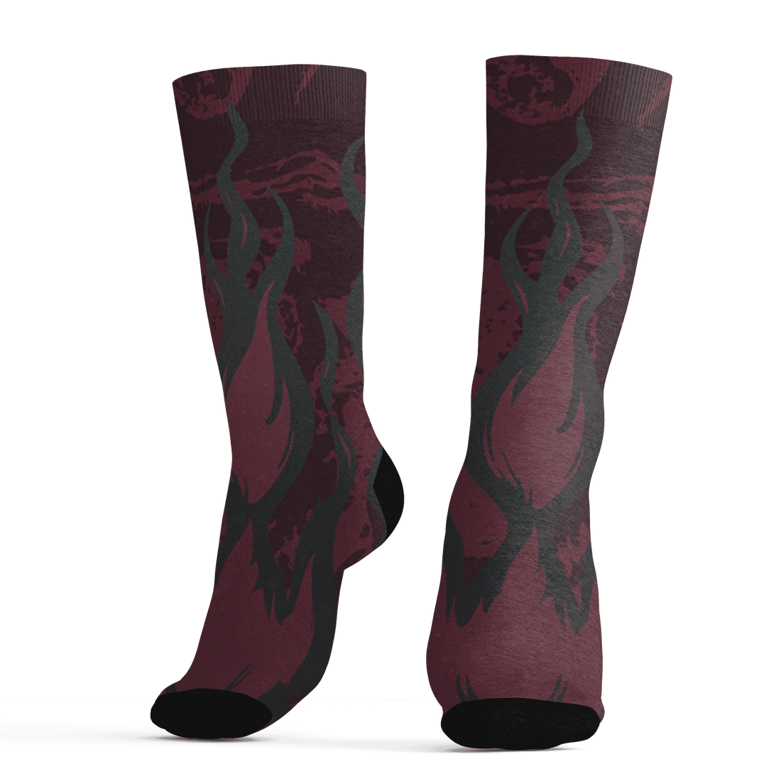 VaporMax-Night-Maron-Burgundy-Socks-Match-BER-Burn-Fear-3D