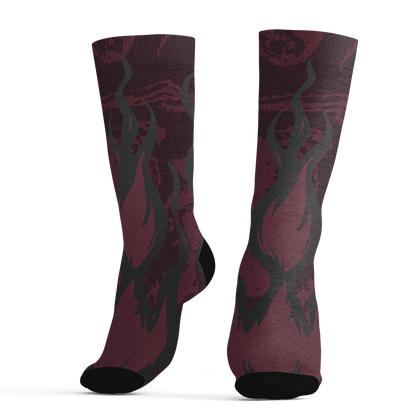 VaporMax-Night-Maron-Burgundy-Socks-Match-BER-Burn-Fear-3D