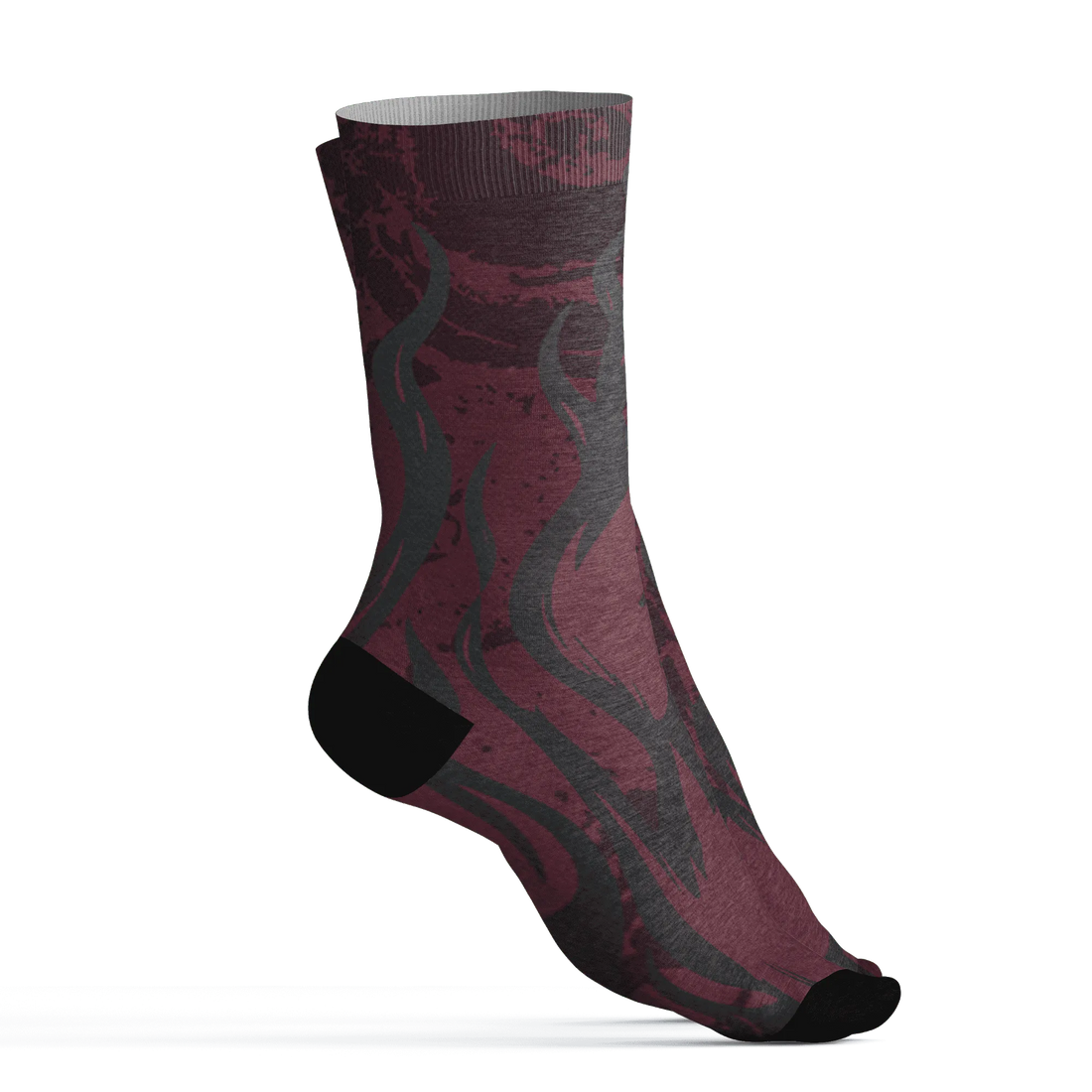 VaporMax-Night-Maron-Burgundy-Socks-Match-BER-Burn-Fear-3D