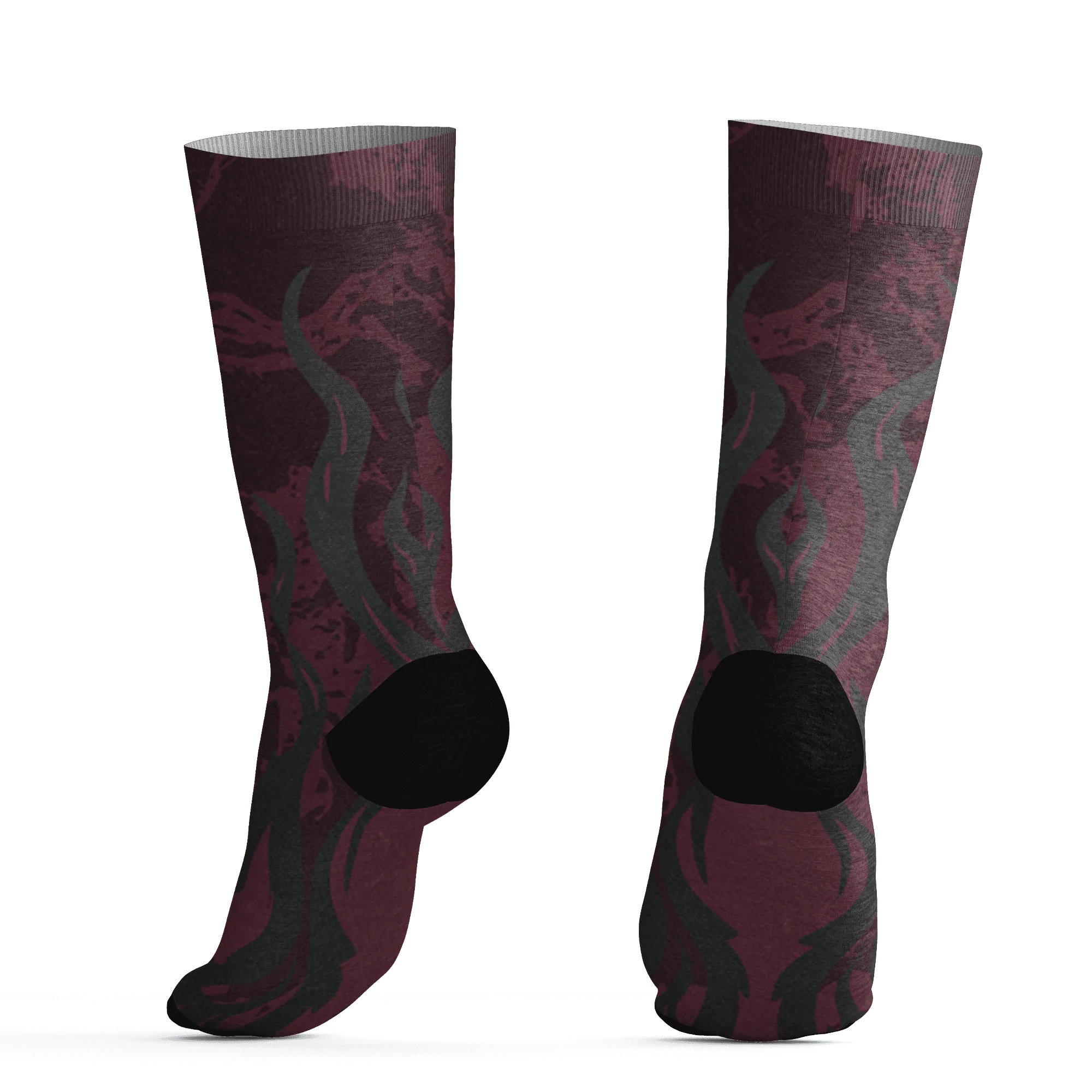 VaporMax-Night-Maron-Burgundy-Socks-Match-BER-Burn-Fear-3D