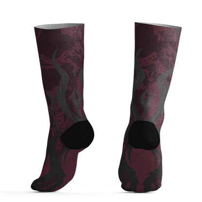 VaporMax-Night-Maron-Burgundy-Socks-Match-BER-Burn-Fear-3D