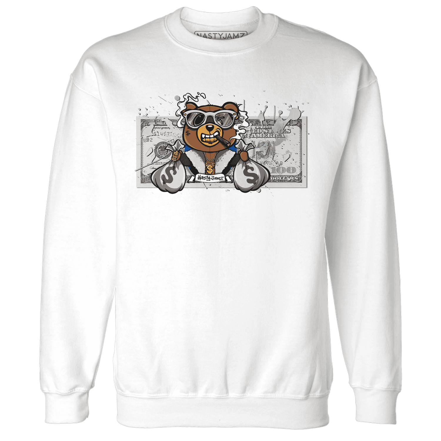 Quaiii 54 3s Sweatshirt Match BER Dollar - NastyJamz