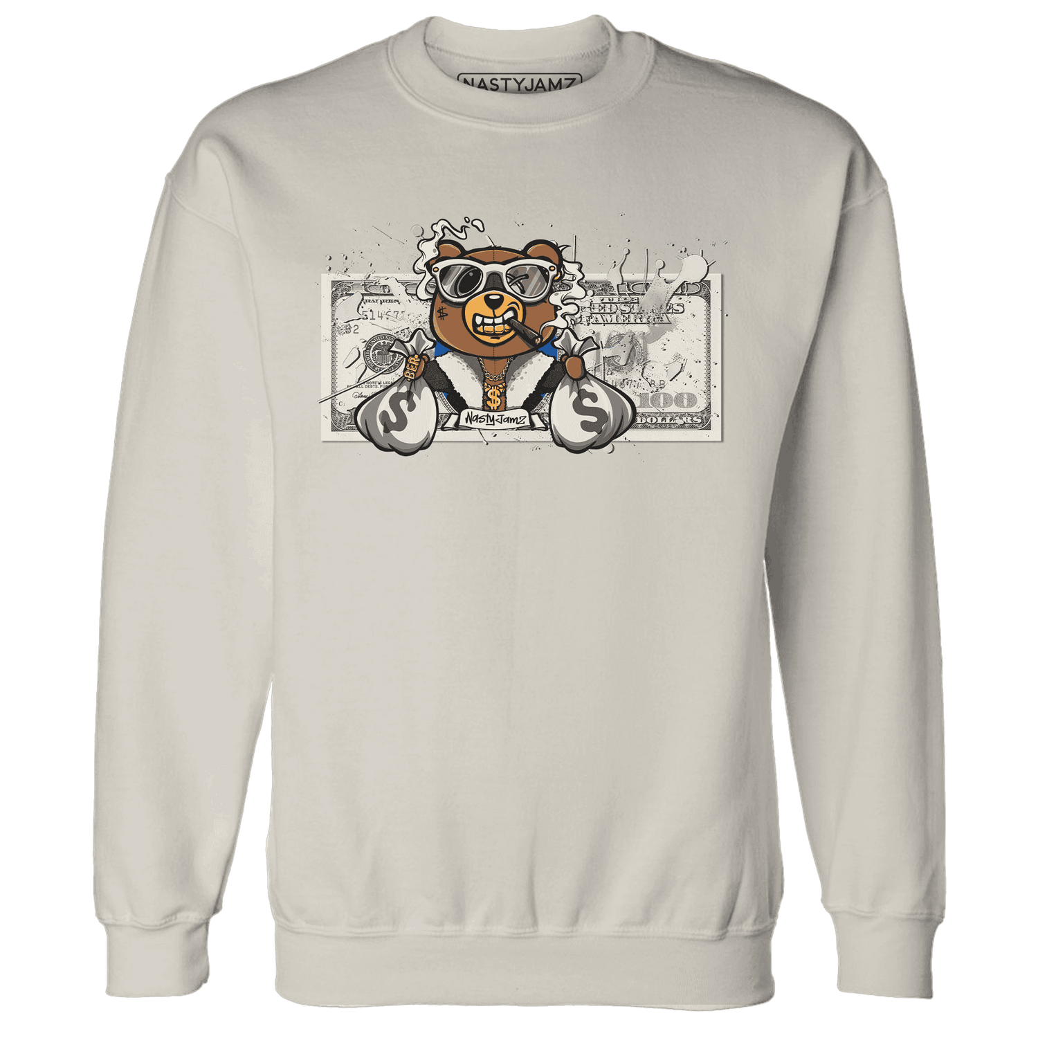 Quaiii 54 3s Sweatshirt Match BER Dollar - NastyJamz