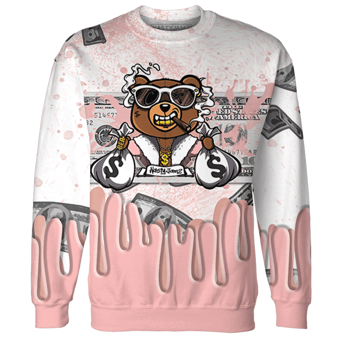 Low Legend Pink 11s Sweatshirt Match BER Dollar 3D All-Over Print - NastyJamz