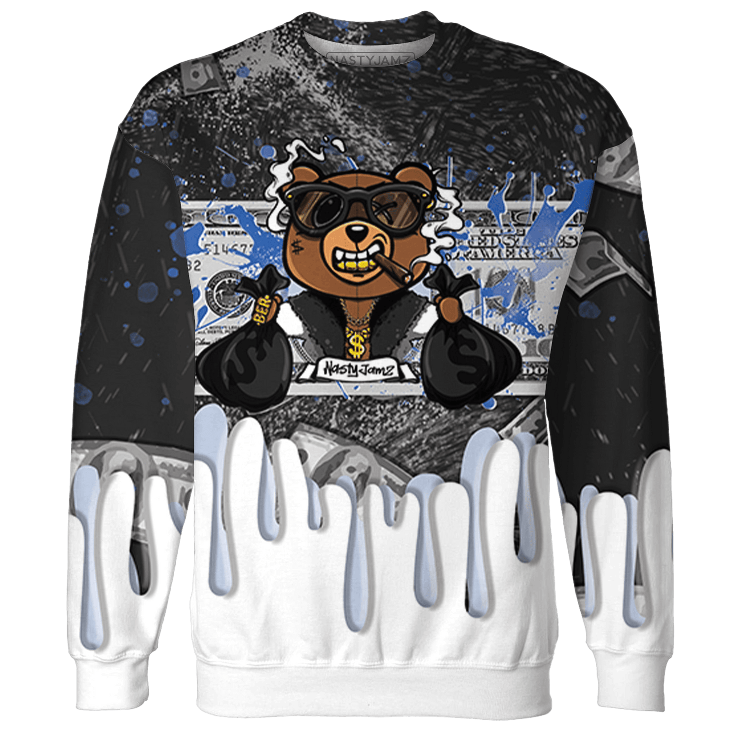 Low Space Jamz 11s Sweatshirt Match BER Dollar 3D All-Over Print - NastyJamz