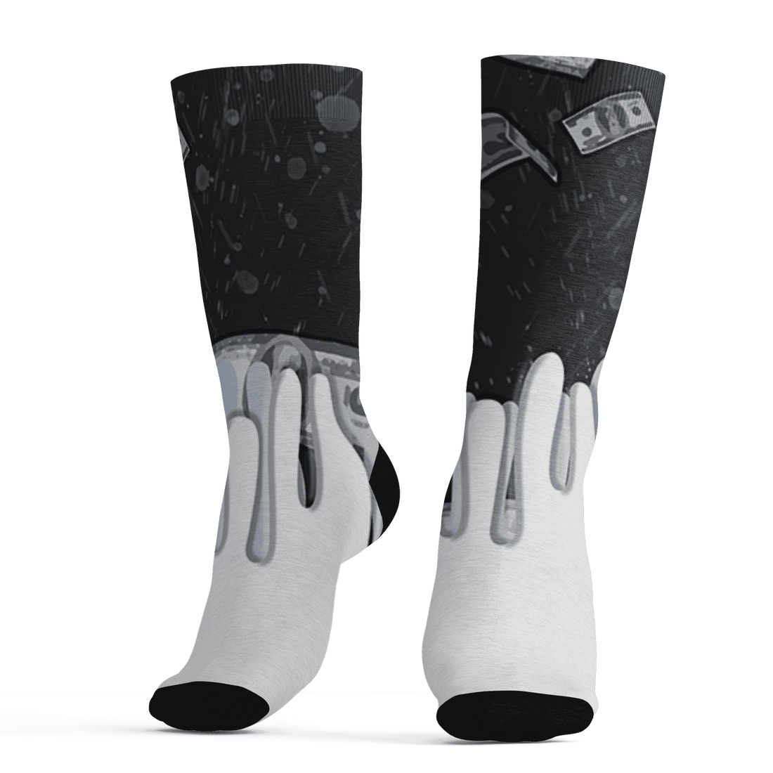 Low Space Jamz 11s Socks Match BER Dollar 3D All-Over Print - NastyJamz
