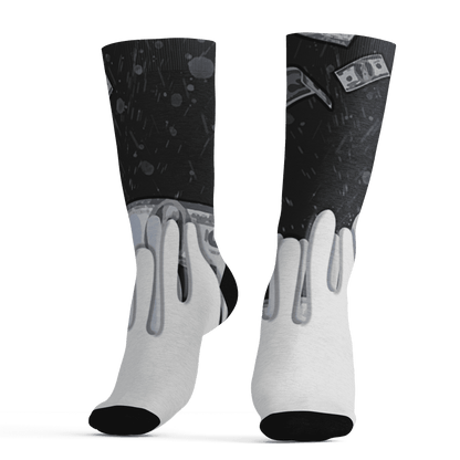 Low Space Jamz 11s Socks Match BER Dollar 3D All-Over Print - NastyJamz