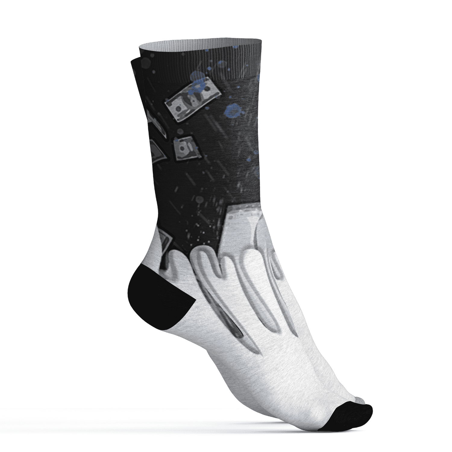 Low Space Jamz 11s Socks Match BER Dollar 3D All-Over Print - NastyJamz
