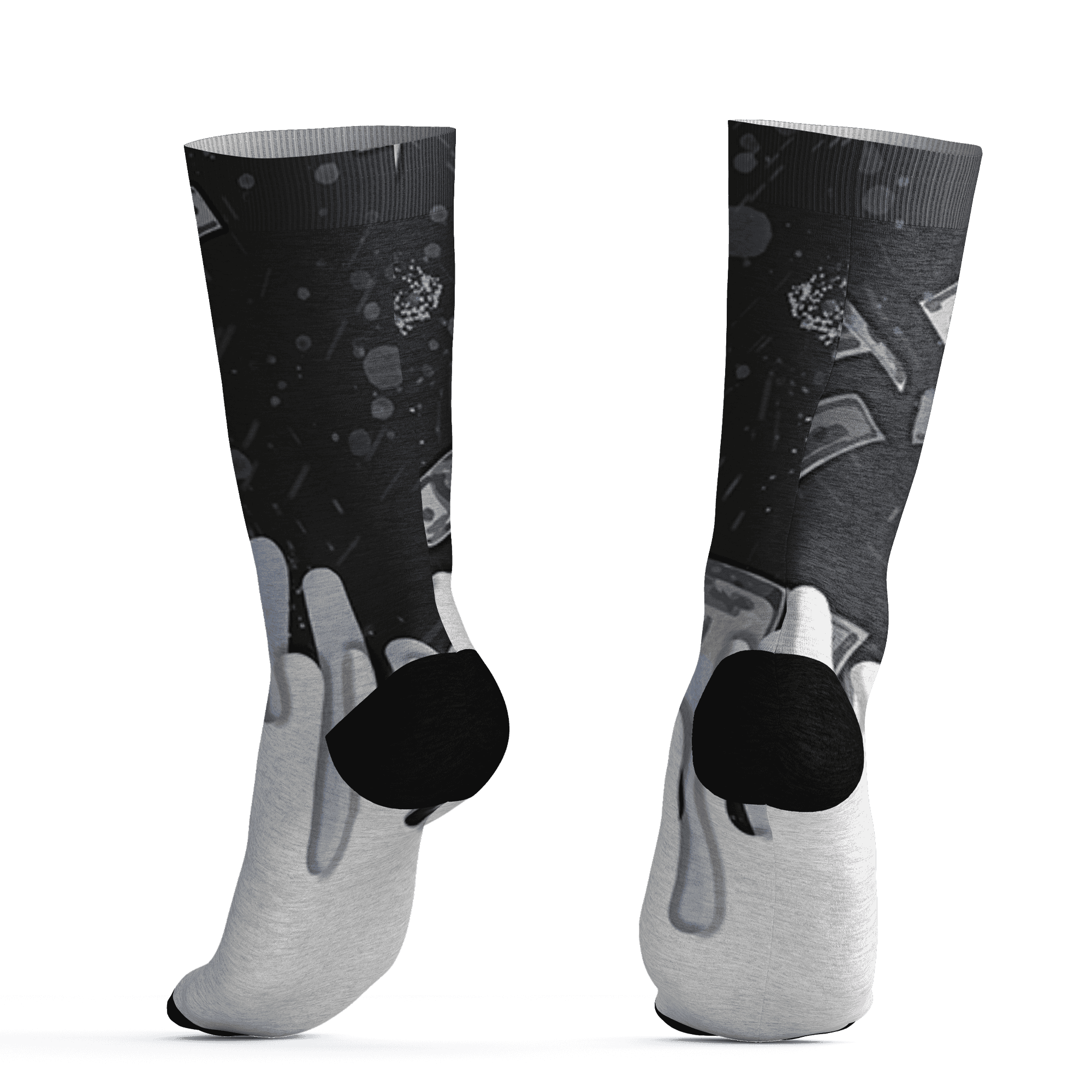 Low Space Jamz 11s Socks Match BER Dollar 3D All-Over Print - NastyJamz